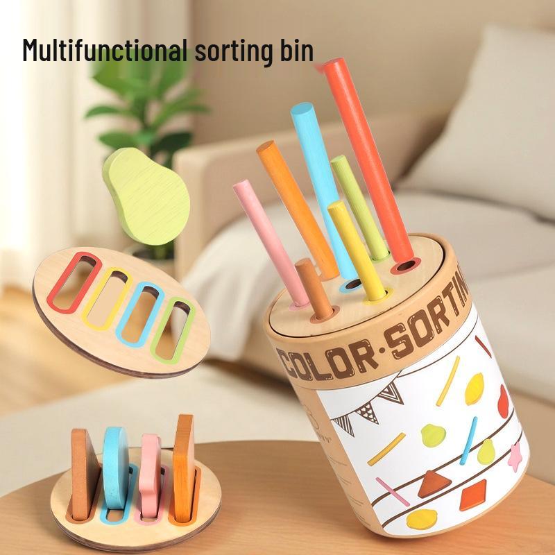 Монтессори Деревянный Балансир и Игрушка для Тренировки Сенсомоторных Навыков для Детей