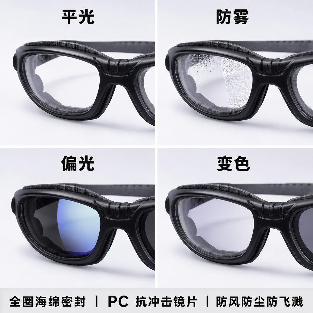 Safety goggles Sponge-sealed, impact-resistant, and splash-proof safety goggles Outdoor motorcycle riding protection