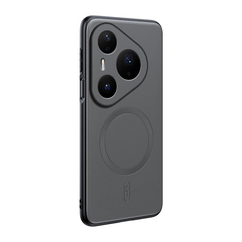 Для Huawei Pura 80 Pro Чехол Магнитная Кожаная Защитная Крышка Высокое Качество Защита от Отпечатков Пальцев Нескользящий ПК+ТПУ