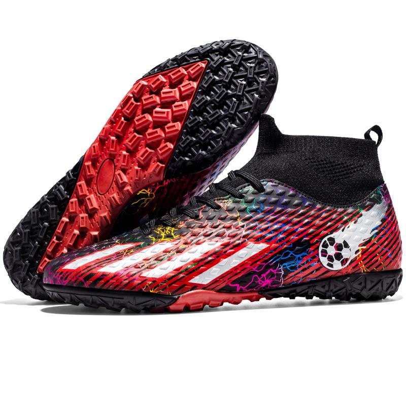 New Football Shoes Boys and Girls Youth Game Grass Spike Shoes Boys Broken Nails Sports Shoes Non-slip