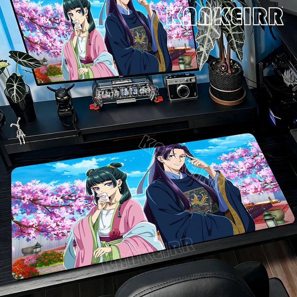 Cute Pretty Animethe Apothecary Diaries Mousepad Large NonSlip Rubber Mouse Pad Lock Edges Mat Durable Laptop Gaming Desk Mats