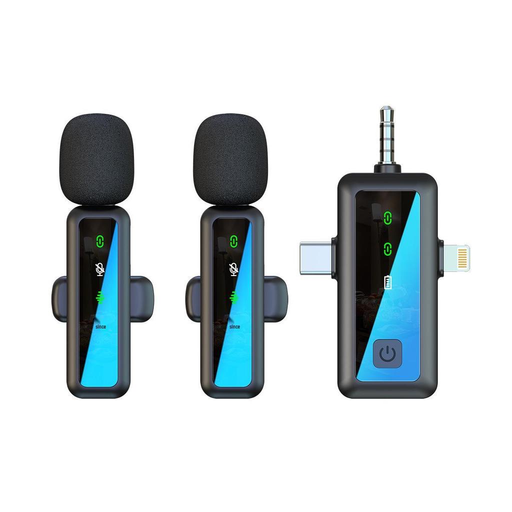 Мини-беспроводной петличный микрофон Bluetooth для мобильных устройств и компьютеров, для прямых трансляций