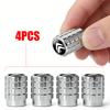 PEZN4 4pcs Aluminium Car Tire Valve Stems Caps Gear shaped Valve For Citroen C1 C2 C3 C4 C5 C6 C8 C4L DS3 DS4 DS5 VTS Auto Accessories