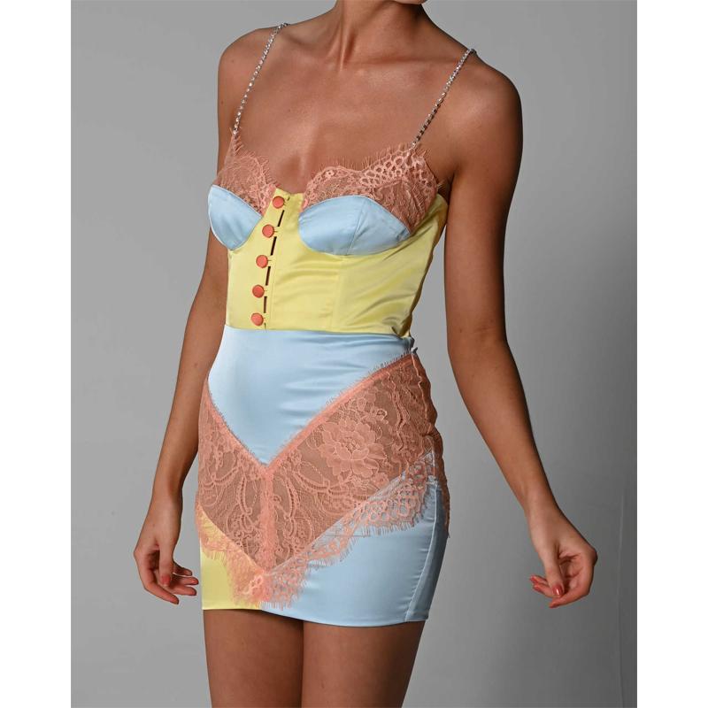 Элегантное облегающее сексуальное женское платье для женщин, летние кружевные лоскутные мини-платья для вечеринок, женский халат Femme Ladies Vestidos Mujer