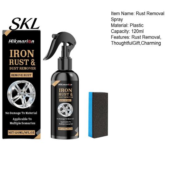 Car Paint Safe Cleaner Wheel Rust Remover Spray for Rims, 120ml Metal Iron Particle with Color Reaction,PH Neutral Non-Acid, Restores Shine,