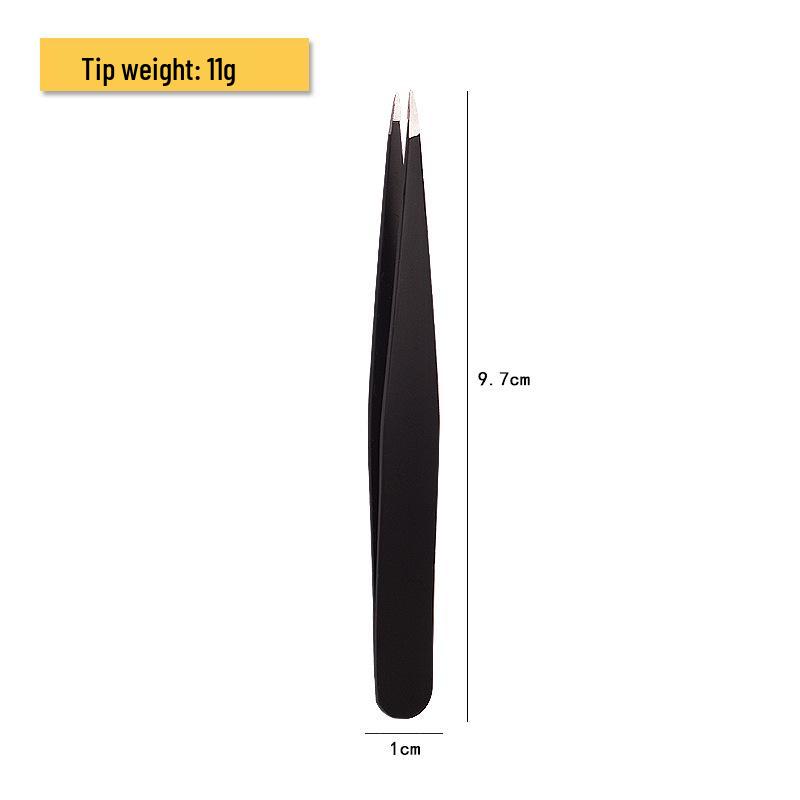 Набор лент для век из нержавеющей стали и пинцетов для бровей: 96 зажимов, плоские, скошенные и заостренные кончики