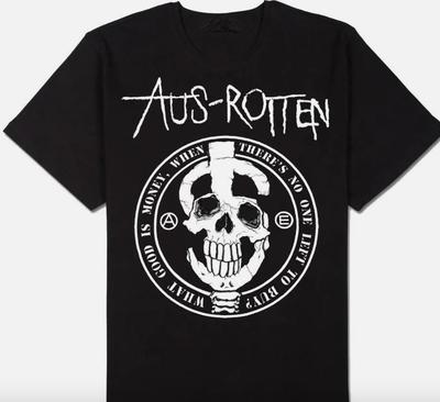 Vtg Aus-Rotten Heavy Cotton Black All Size Unisex Classic Shirt Unisex T-Shirt