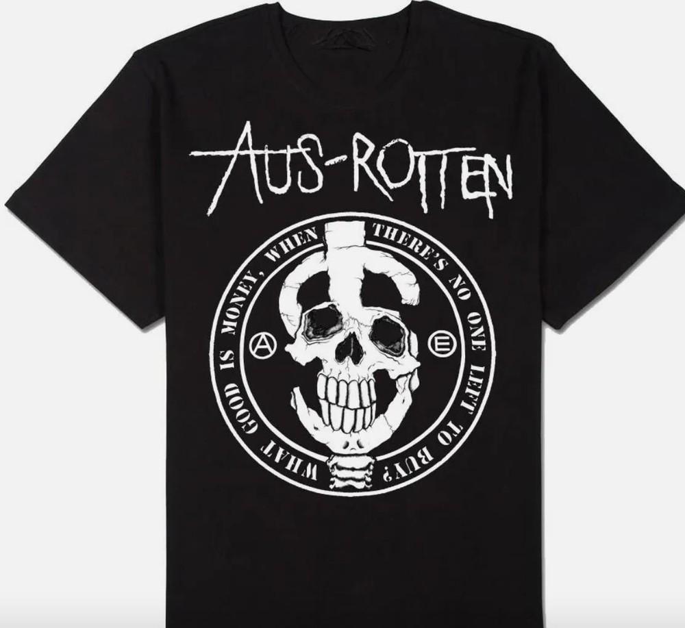 Vtg Aus-Rotten Heavy Cotton Black All Size Unisex Classic Shirt Unisex T-Shirt