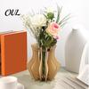 Home Office Desk Decor Wooden Puzzle Flower Vase, Arrangement Display Stand for Placing Flowers & Natural Wood Craft Kit Artificial Flowers, Suitable