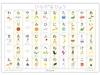 Hiragana Chart Rounded Waterproof Enchante's [HIRAGANA CHART] A3, Corners,