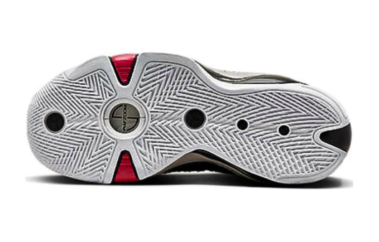 Jordan Детские баскетбольные кроссовки Air Jordan 38 Амортизация Устойчивость к истиранию Нескользящая подошва Средняя посадка Черный Белый DZ3499-106