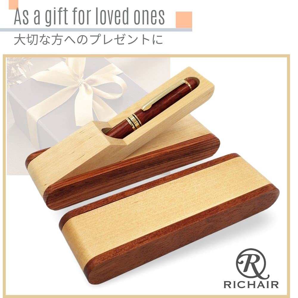 Warmth of Wood Fountain Natural with Special Anniversary Replacement Ink Set Pen, Wood, Case, Gift, Present, (main Unit)