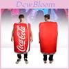 Уникальный костюм для косплея Coca-Cola для Хэллоуина, идеально подходящий для сценических выступлений и вечеринок