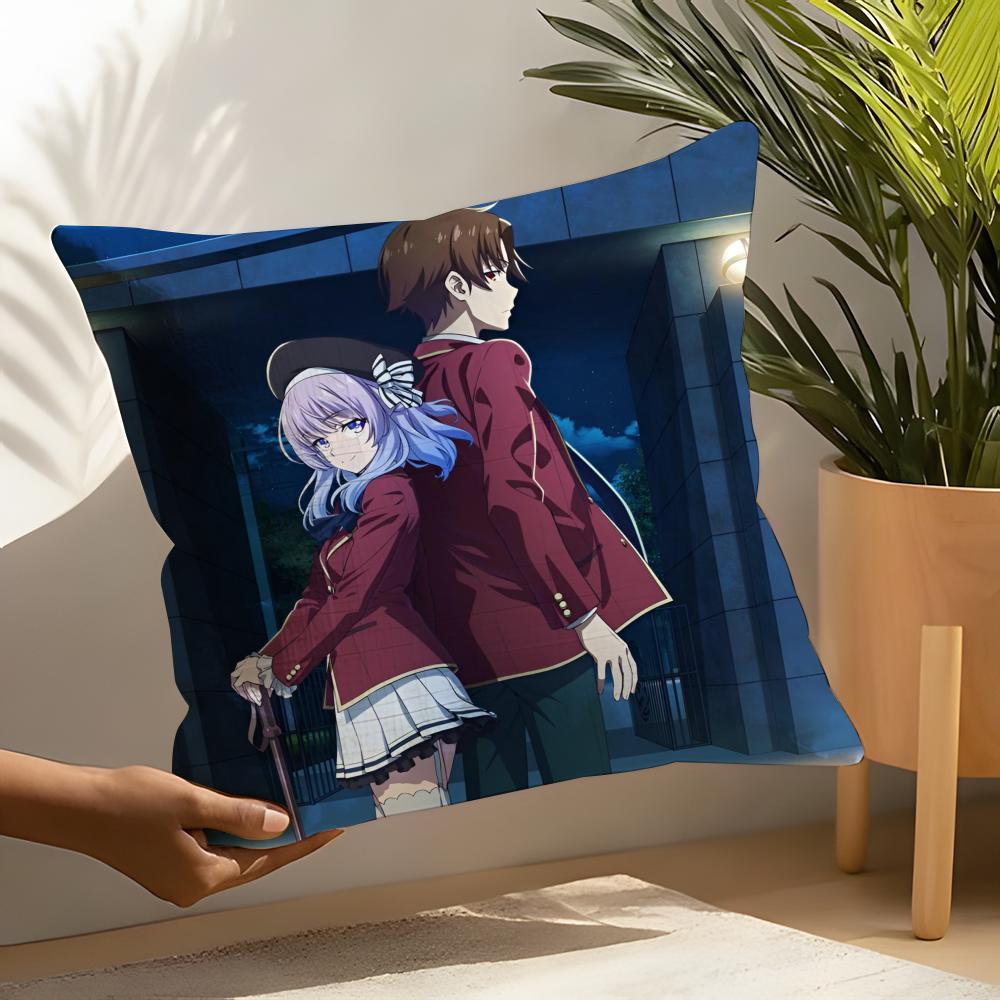 The Elite - Youkoso Jitsuryoku Shijou Shugi No Kyoushitsu E Pillow Case Linen Cushion Covers For Decorative Sofa Home Pillows