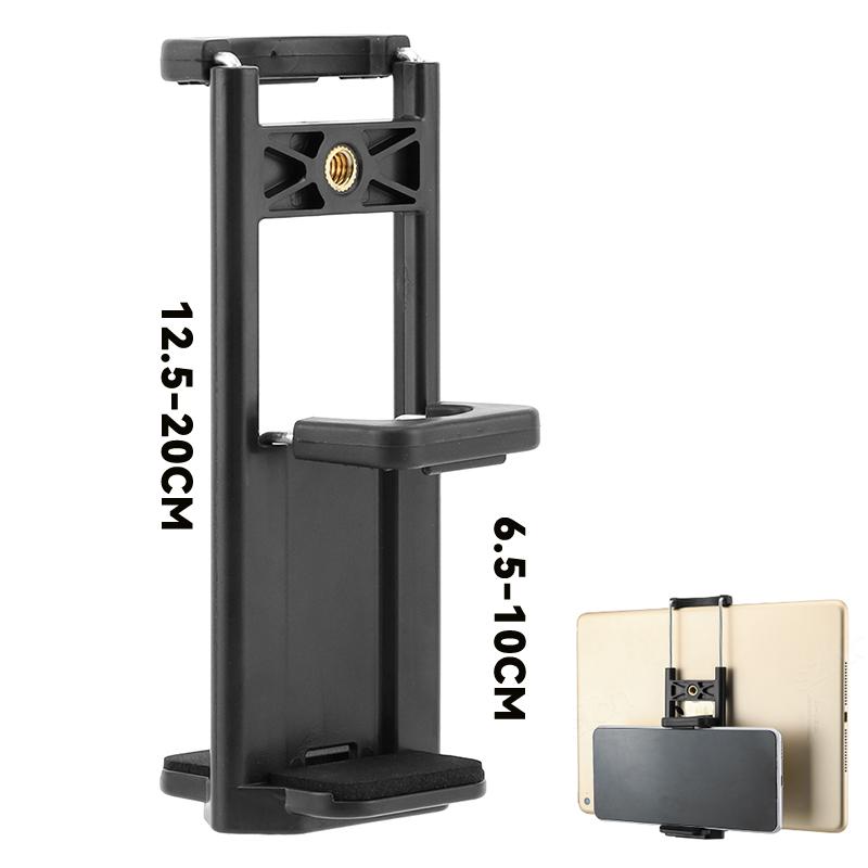 Универсальный держатель для мобильного телефона, адаптер для штативов или стоек со стандартным винтом крепления 1/4 дюйма, может вращаться