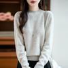 Women's Cashmere Sweater 30% Cashmere 70% Wool Women's Autumn and Winter Cashmere Sweater Soft and Warm