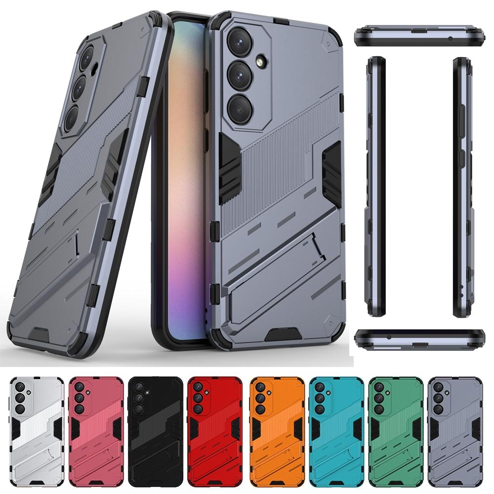 Hard Armor Case For Samsung Galaxy A05 A05S A13 A14 A15 A23 A24 A25 A33 A34 A35 A52 A53 A54 A55 A73 S23 FE S24 Thin Stand Cover