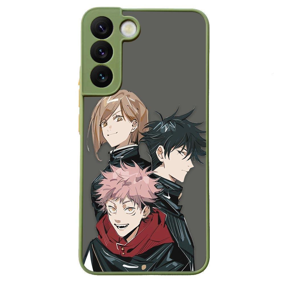 Jujutsu Kaisen Anime Shockproof Matte Case For Samsung Galaxy S22 Ultra S21 S20 FE S10 S9 S8 S10E Lite Plus 5G Shell Funda Cover