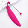 Feather Bookmarks Beadable Book Mark Metal Feather Book Page Holder for Book Lover Reader Teacher Student Gift
