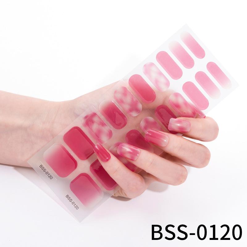 Gel Manicure Stickers Semi-cured Gel Nail Stickers Nail Polish Glue Manicure Stickers