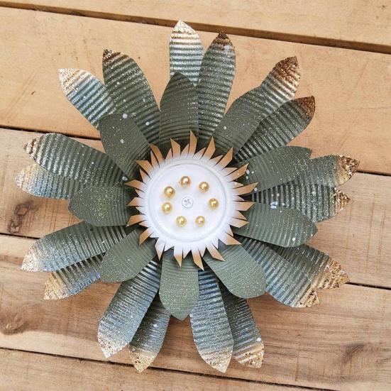 3D Металлический Цветочный Декор Стены Устойчивая к Погодным Условиям Прочная Железная Цветочная Стена