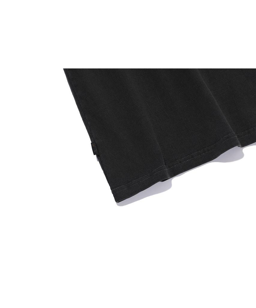 IFYOUWANT Distorted Pigment Tee Smoke Black