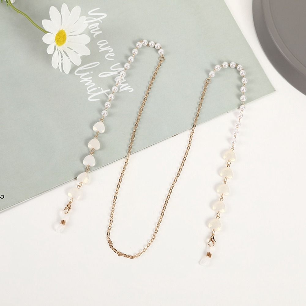 String Metal Chain Pearl Sunglasses Chains Spectacle Cord Love Glasses Chains Mask Anti-lost Chains