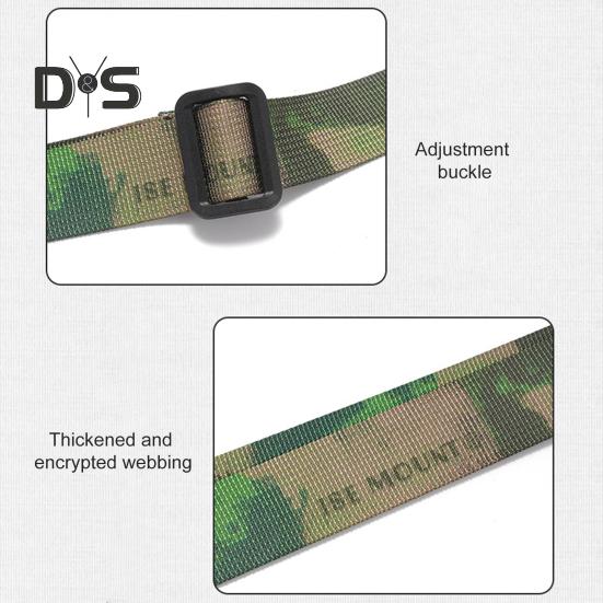 Ремень для переноски на открытом воздухе, регулируемая длина, быстросъемный, расширяемый, с кольцом для подвешивания