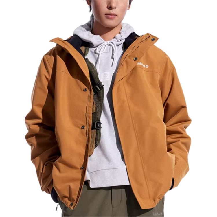 Timberland Urban Outdoors Outdoor Hiking Waterproof And Breathable Windbreaker Jacket Men's Wheat A41S1-P47