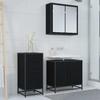 Sideboard in Black Oak Look 35.5 x 35 x 76 cm
