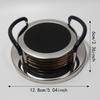 6PCS/SET Round Stainless Steel Coaster Minimalist Drink Pad Creative Insulation Cup Mat  Bar