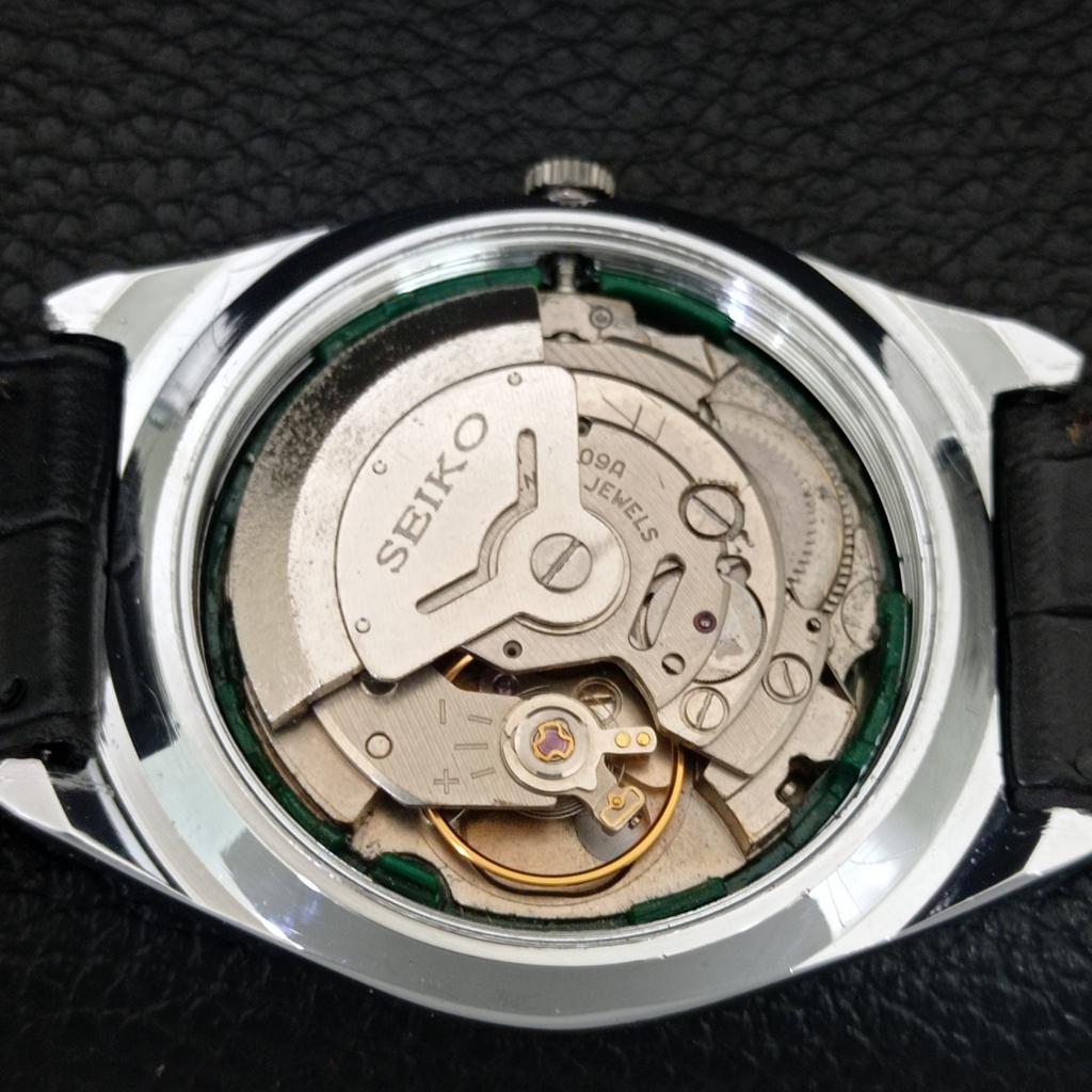 АВТОМАТИЧЕСКИЕ ВИНТАЖНЫЕ ВОССТАНОВЛЕННЫЕ МУЖСКИЕ ЧАСЫ SEIKO 5 ЯПОНИЯ ЧЕРНЫЙ ЦИФЕРБЛАТ a444459-1