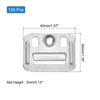 uxcell 120pcs Wall Panel Buckles Stainless Steel Integrated Wall Panel Clips Furniture Fixing Clamps Hanger Wall Mounting Clips Silver 40mmx30mmx0.4mm