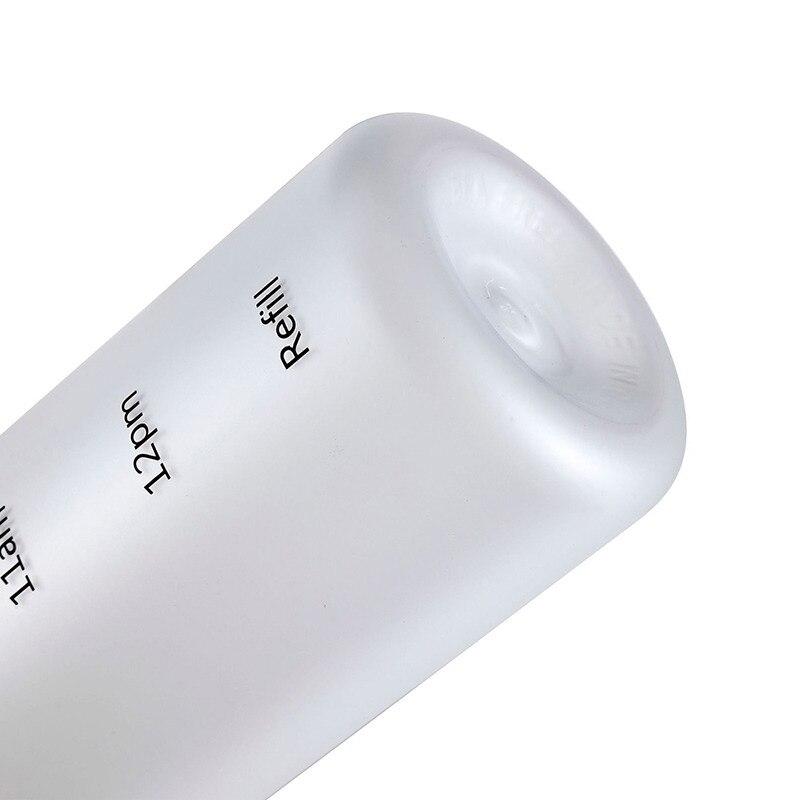 1 л Бутылка для воды с отметкой времени, 32 унции Мотивационная многоразовая герметичная матовая пластиковая чашка для воды для спорта на открытом воздухе, фитнеса, путешествий