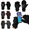 Warm Driving Cycling Thicken Sport Mittens Fingerless Gloves Convertible Touch Screen Gloves