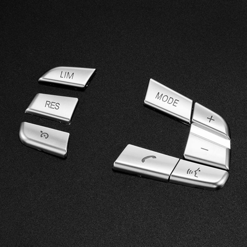 Чехлы на кнопки рулевого колеса, наклейки для отделки, наклейки для 5, 6, 7 F01 F02 F06 F07 F10 F12, автомобильные аксессуары, внутреннее украшение