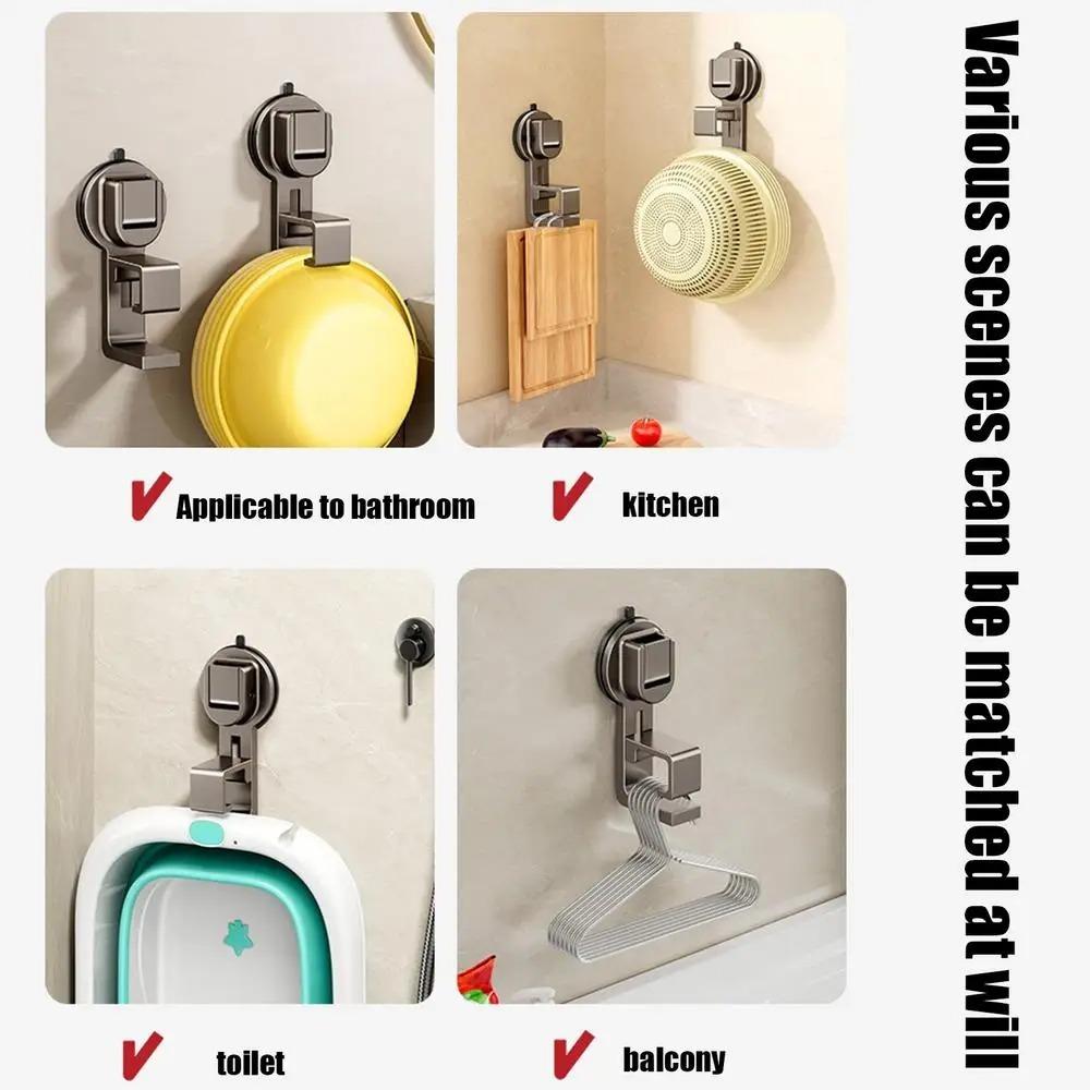 Suction Cup Washbasin Hook ABS Wall Mounted High Quality Bathtub Hooks  Bathroom