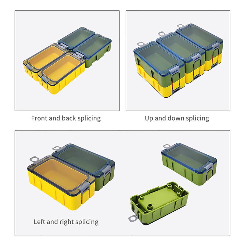 3 шт. светящиеся рыболовные коробки мини-пластиковые ящики для хранения рыболовных крючков органайзер для приманки контейнер для инструментов для карпа