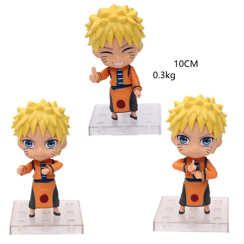 Фигурки Наруто Аниме Модель Узумаки Наруто Саске Какаши Сакура Итачи Q Версия ПВХ Милая Кукла Подарок для Ребенка Лот Игрушка