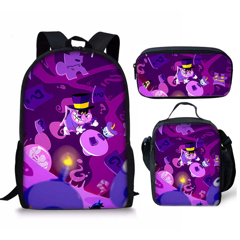 Trendy Popular Novelty pizza tower 3D Print 3pcs/Set Student School Bags Laptop Daypack Backpack Crossbody Lunch bag Pencil Case