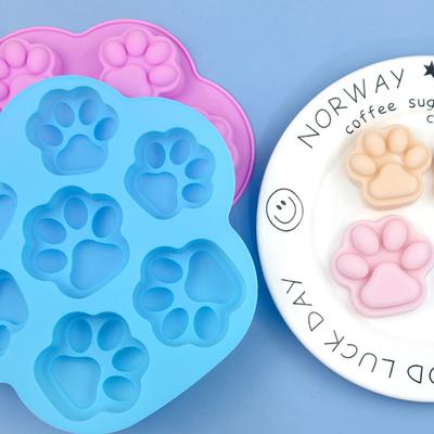 Силиконовая форма Lovely Paw Ice Cube Мыло Помадка Украшение Силиконовая форма