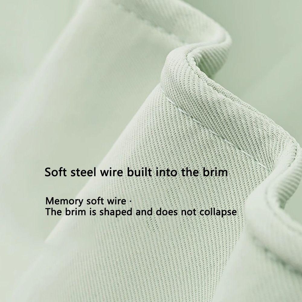 Solid Color Outdoor Beach Hat Breathable Sun Protection Cap Wide Brim Sunhat  Outdoor Activities