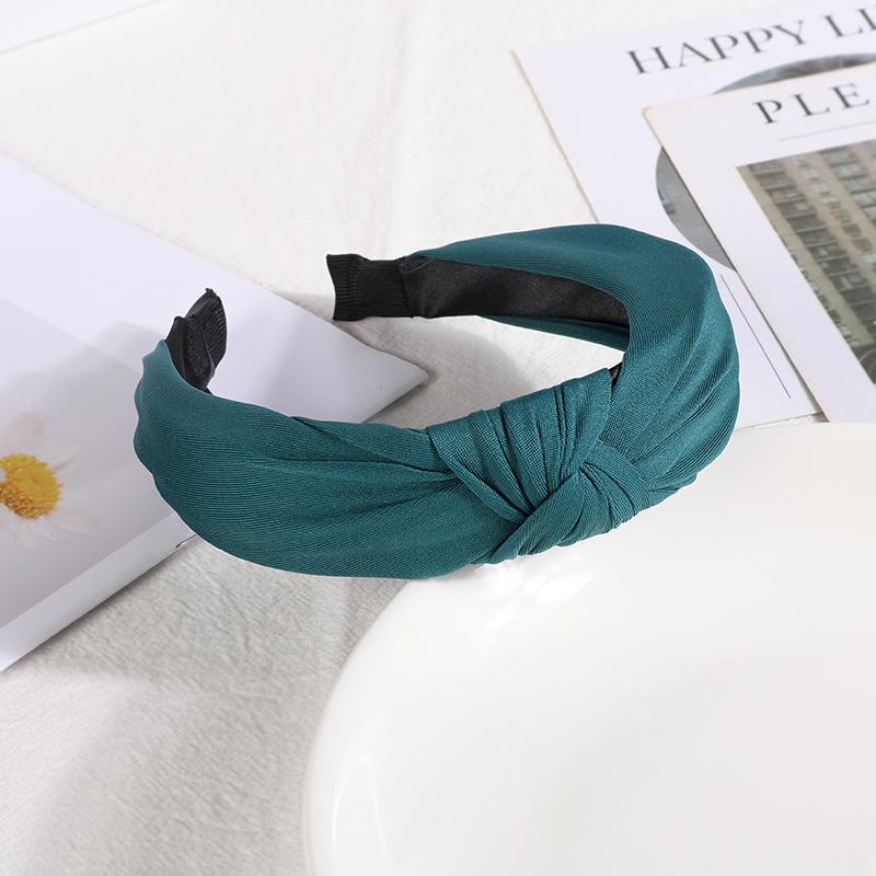 New Headbands for Women Girls Knotted Hair Band Solid Color Hairband Simple Hair Hoop Retro Makeup Headwear Hair Accessories