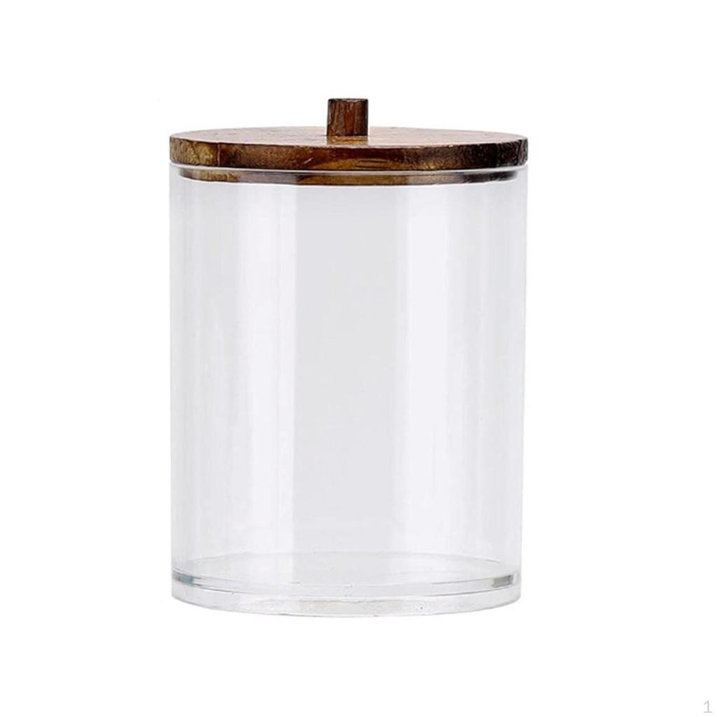 Cosmetic Cotton Swab Organizer with Lid