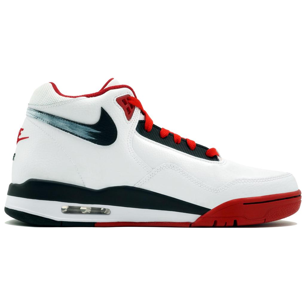 Nike Flight Legacy Даджи, Чародейка Тысячи Цветов Высокие Винтажные Баскетбольные Кроссовки Унисекс Красный Черный Белый BQ4212-100(Команда113-)