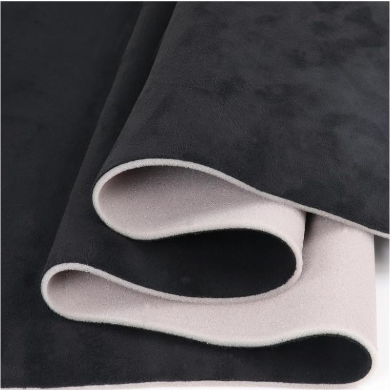 50см*140см Черный Цвет Замшевая Композитная Губка Ткань Ткани для Модификации Салона Крыши Автомобиля для DIY Декора Мебели Ремонт