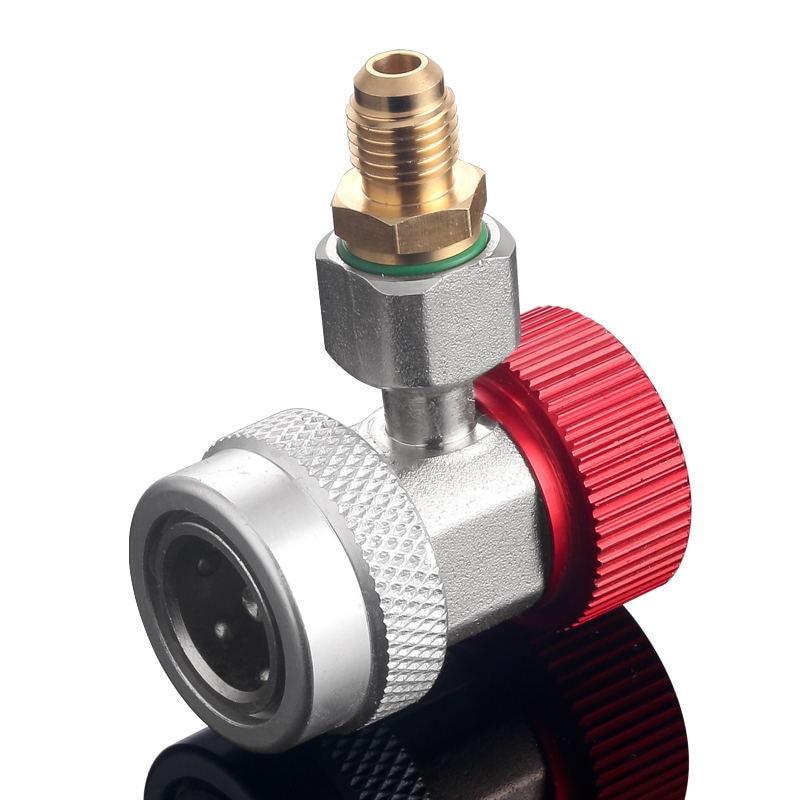 2021 2 шт. R134A AC Авто Фреон Адаптер Кондиционера Хладагент Регулируемая Быстроразъемная Муфта Высокий Низкий Разъем Набор Манометров