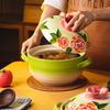 Shancheng rose casserole, gas stove casserole pot, household ceramic pot, soup stew pot, rice pot, high temperature resistance