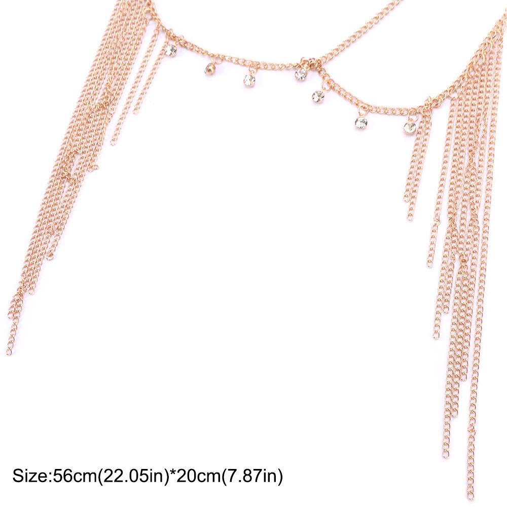 Rhinestone Tassel Hair Chain Retro Ethnic Style Hair Accessory Rhinestone Tiara Wedding