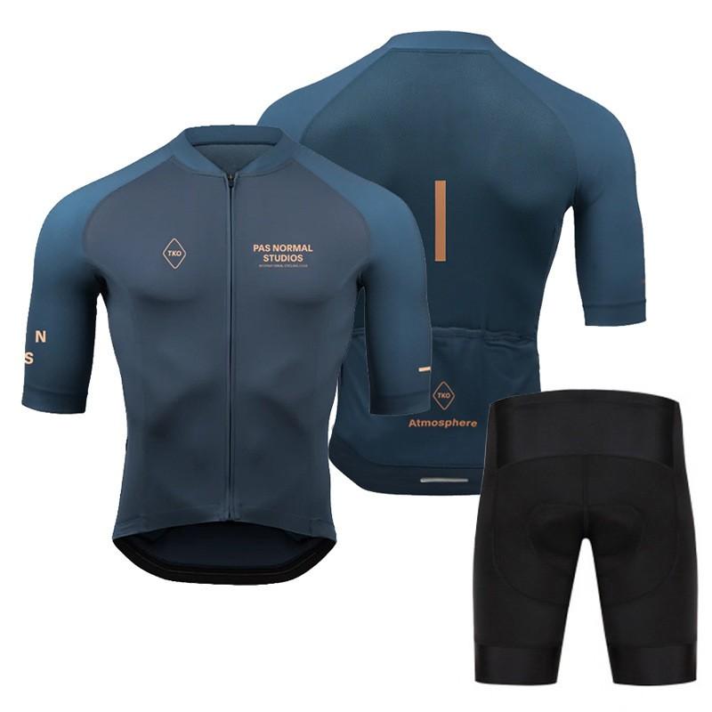 Mens Short Sleeve Cycling Jersey Set Team Edition Road Bikes Breathable